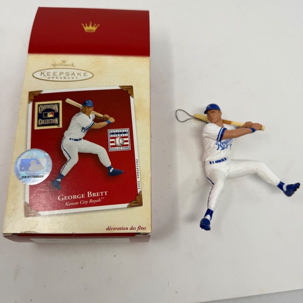 Hallmark‎ Keepsake 2002 George Brett Kansas City Royals Cooperstown Ornament Box